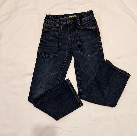 GAP Boys Indigo Straight Jeans, Size 7. - Picture 1 of 6